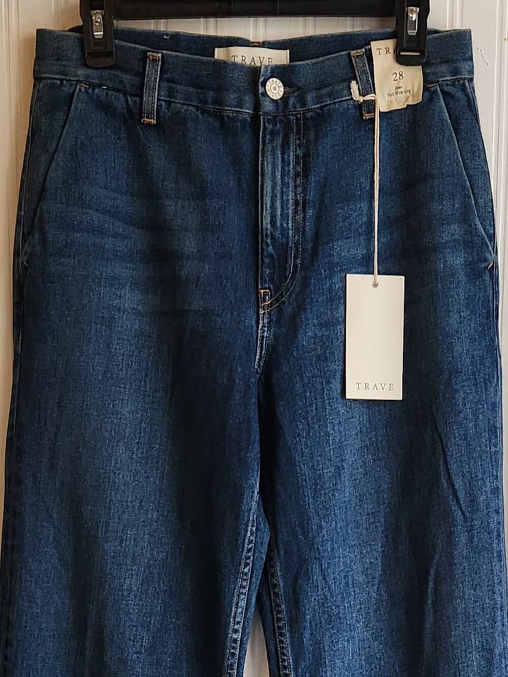 TRAVE Joan Full Wide Leg Women's Jeans -Sz 28 - NEW NWT - Picture 3 of 7